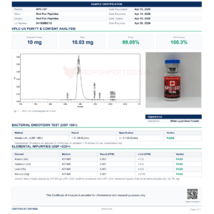 Alternative view of BPC-157 – 10 mg