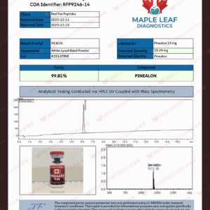 Alternative view of PINEALON – 15 mg