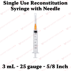 peptide reconstitution syringe