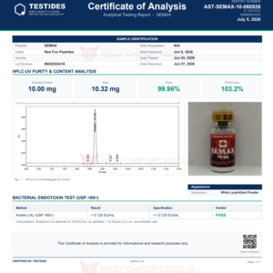 Alternative view of SEMAX – 10 mg